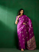 Womens Fashion Ethnic Purple Color Sarees-MLSHWSA1308PUP0ONE